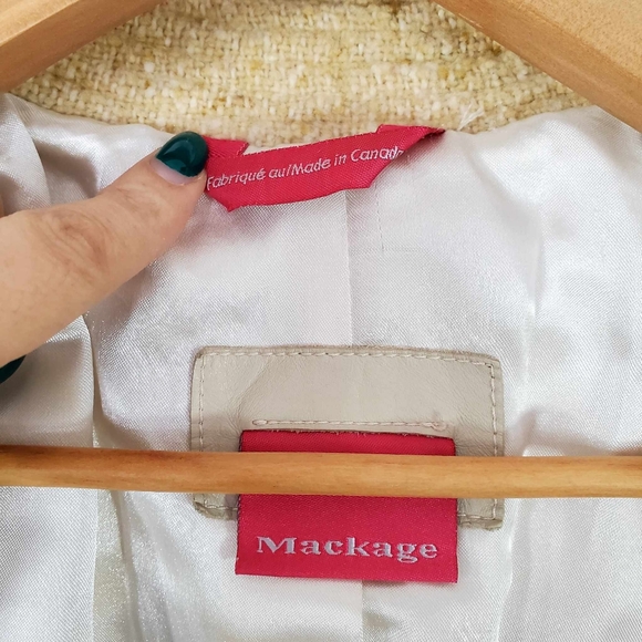 Européenne Style 90'S Mackage Casual Woman Coat 80% Wool - Picture 10 of 14